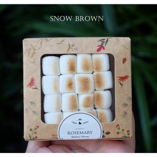 New! 🎅🎄 SNOW BROWN BROWNIE 🎄🎅 สโนว์บราว-บราวนี่ส์แฟนซี⭐️ชิ้นใหญ่ ( 7.5x7.5 cm.) * ขั้นต่ำ 4 ชิ้น - B6A007