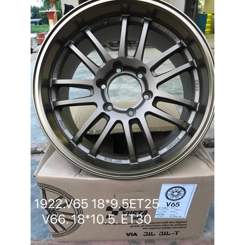 ล้อแม็กใหม่ ขายแยกวง / RE30   ขอบ18  ( 18 x 6 รู ) งานYUSTA - หน้ากว้าง 10.5 -
