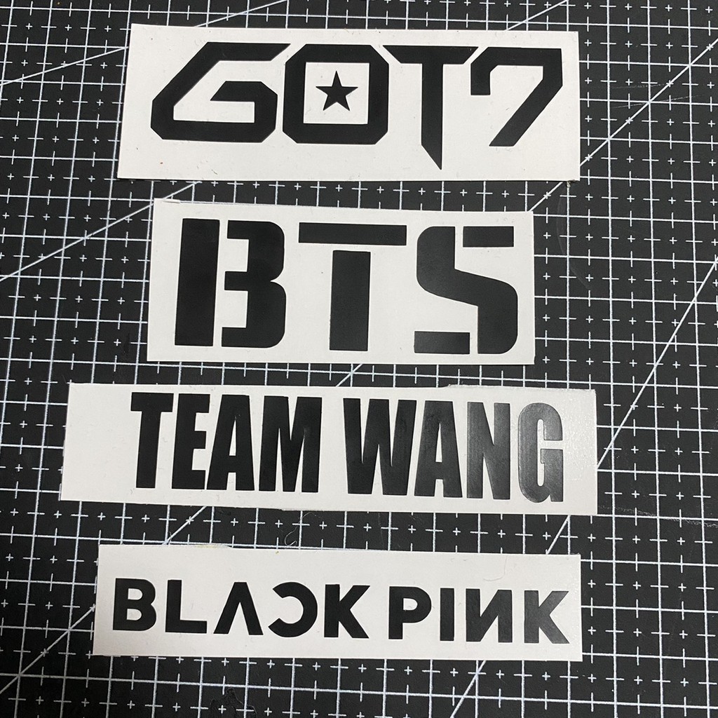 เฟล็กรีดติดเสื้อยืด Team Wang ทีมหวัง / BLACKPINK KPOP ที่รีดติดเสื้อยืด /กระเป๋าผ้า