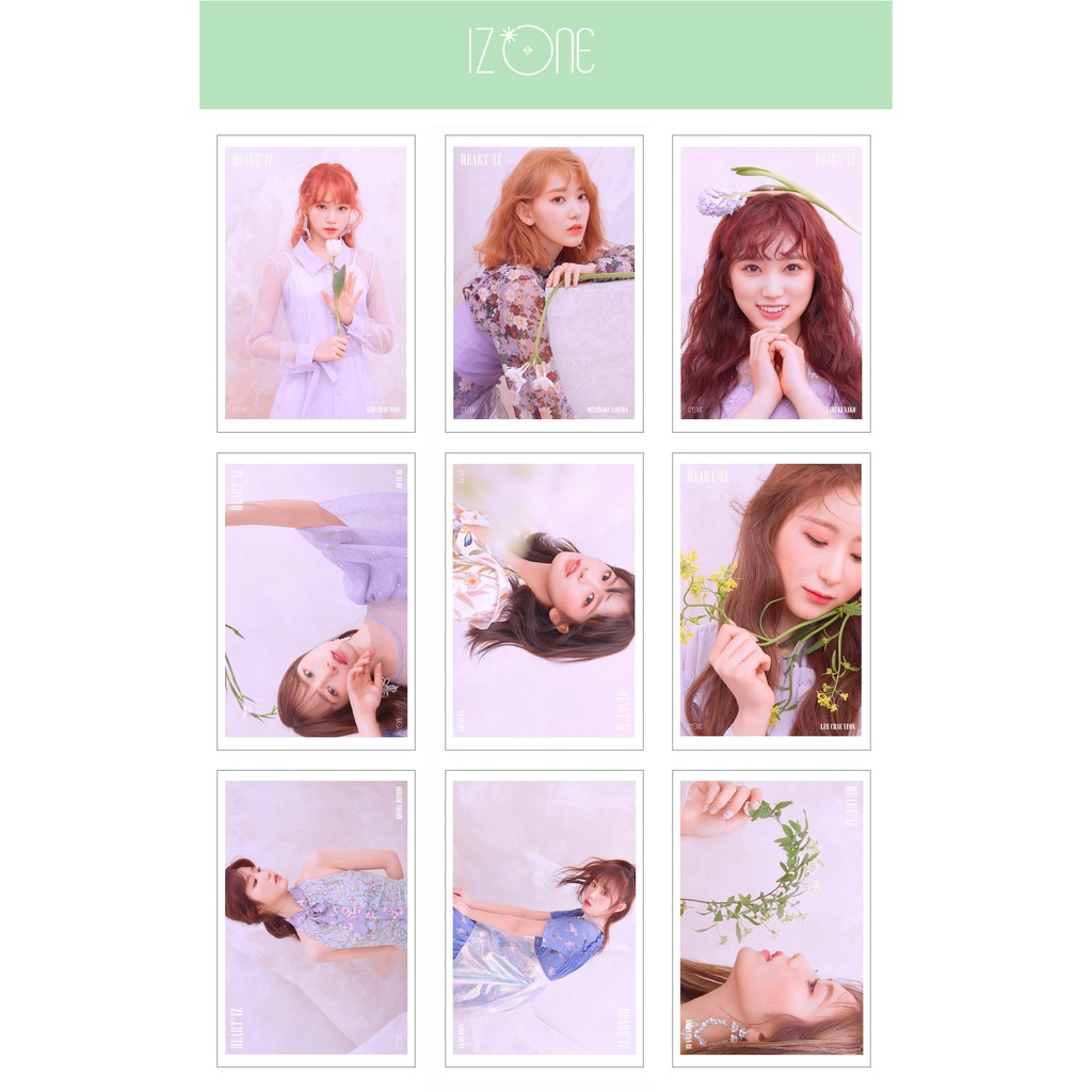 การ์ดภาพถ่าย Lomo IZ*ONE (IZONE) - อัลบั้ม Heart*iz (27 รูป)