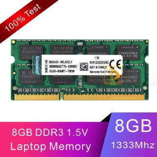 คิงสตัน Kingston 8GB 2RX8 PC3-10600S DDR3 1333Mhz 204Pin SODIMM Laptop Memory RAM Intel แรม โน็ตบุ๊ค