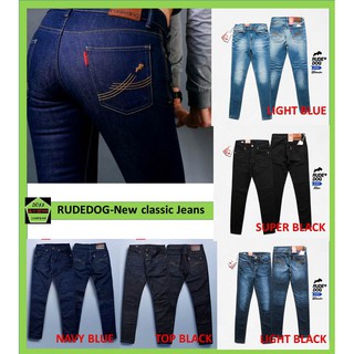 Rudedog กางเกงยีนส์ หญิง ทรงเดฟยืด รุ่น New classic รวม 5 สี