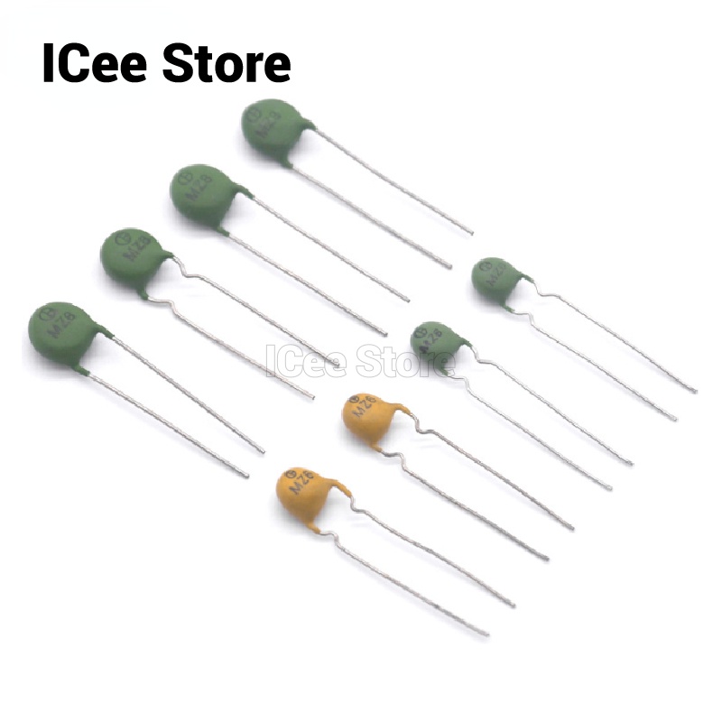 เทอร์มิสเตอร์อุณหภูมิบวก PTC MZ6 30-60 โอห์ม 100-300 โอห์ม 300-500 โอห์ม 500-800 โอห์ม 1K 1.5K 2K-3K 10 ชิ้น