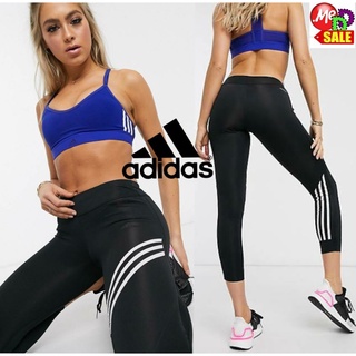 ADIDAS - ใหม่ กางเกงใส่วิ่งออกกำลังกายรัดรูปเจ็ดส่วน ADIDAS RUN IT 3-STRIPES 7/8 TIGHTS FL7794 ED9305