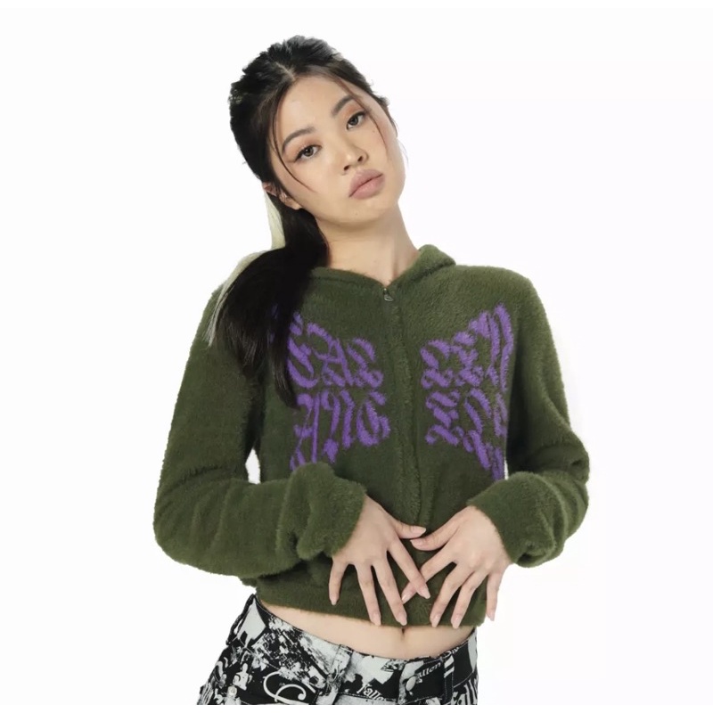 fallen angels🧚‍♂️ ABBA HOODIE JACKET (เคยใส่2ครั้ง เหมือนใหม่)