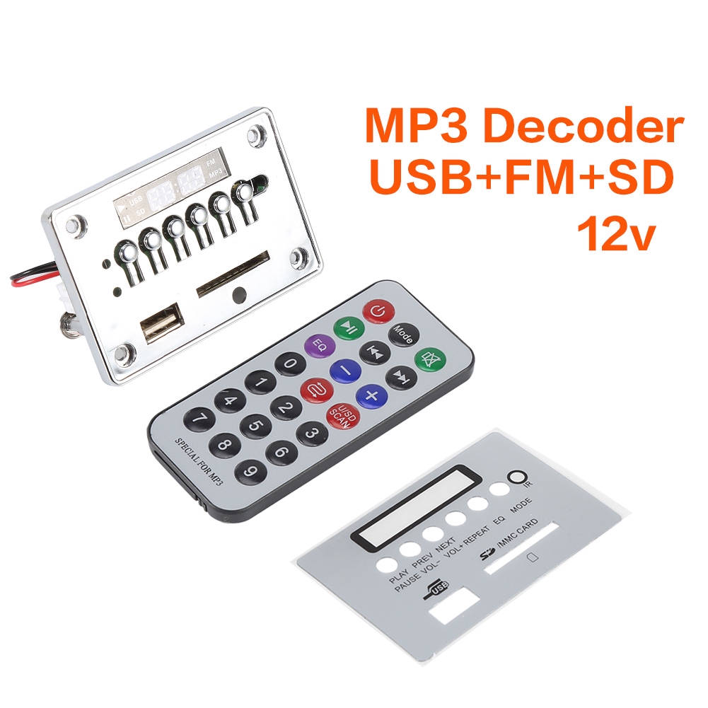 Scheda Decoder MP3/WMA Wireless Bluetooth, Modulo Audio DC12V Con Batteria