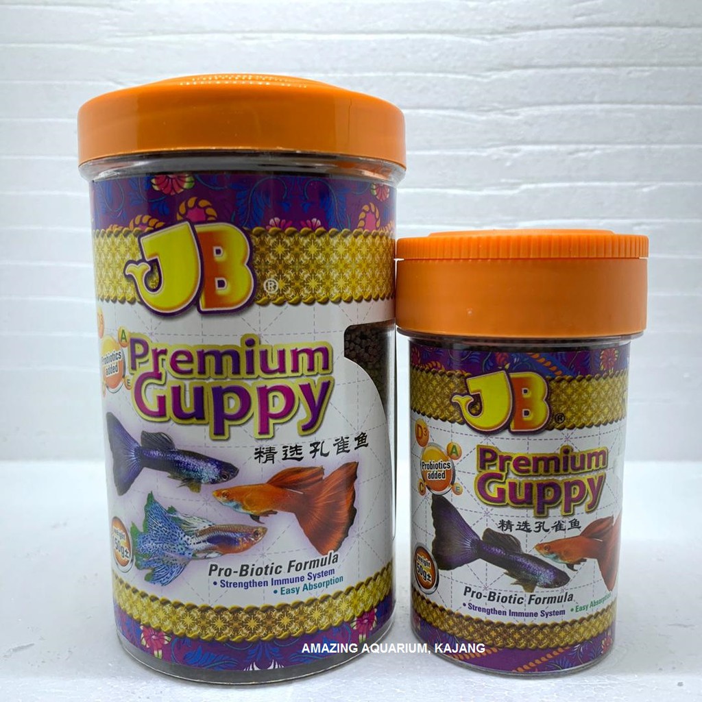 JB PREMIUM GUPPY 45G & 150G อาหารปลาลอยน้ํา | มาคานะ IKAN GUPPY