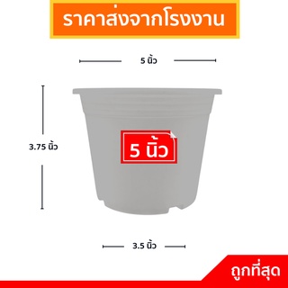 กระถางต้นไม้พลาสติก
 กระถางต้นไม้
 กระทางต้นไม้
 กระถางขาว สีขาว 5 นิ้ว