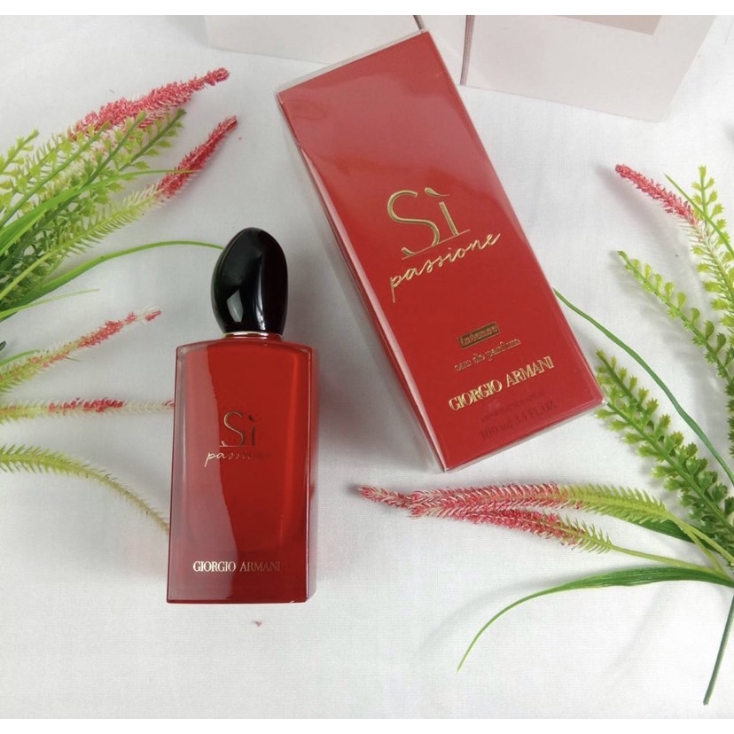 น้ำหอม Si passione intense 100 ml. (Siแดงอินเท้น) *กล่องขาย* 【ของแท้ 100 % 】ส่งฟรี 📦🛵🚚📦🛵🚚