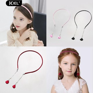 ‴Faux Pearl Tassel Headband สายรัดผมเจ้าหญิงของขวัญวันเกิดสำหรับหวาน