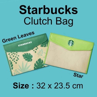 Starbucks Clutch Bag ลายดาว