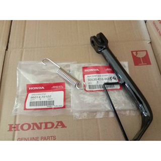 ขาตั้งข้าง ของแท้แถมสปริง Honda click-i 125i scoopy-i pcx zoomer-x รหัสอะไหล่  50530-K16-900 +2