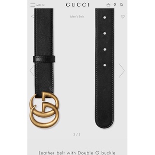 พร้อมส่ง New Gucci Double G buckle belt 3.0(Ori)