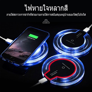 แท่นชาร์จโทรศัพท์มือถือไร้สาย ที่ชาร์จแบบไร้สาย แท่นชาร์จไร้สาย QI Standard Wireless Charger Quick Charge