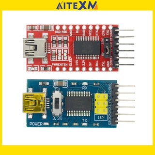 Ft232Rl Ftdi Usb 3.3V 5.5V To Ttl Serial อะแดปเตอร์โมดูลสําหรับ Arduino Ft232 Pro Mini Usb To Ttl 232