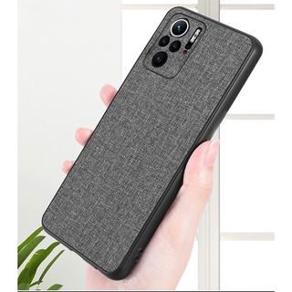 เคสโทรศัพท์มือถือ ผ้าแคนวาส หนังนิ่ม กันกระแทก สําหรับ Xiaomi Redmi Note 10 10s Note 10 Pro 4G 5G