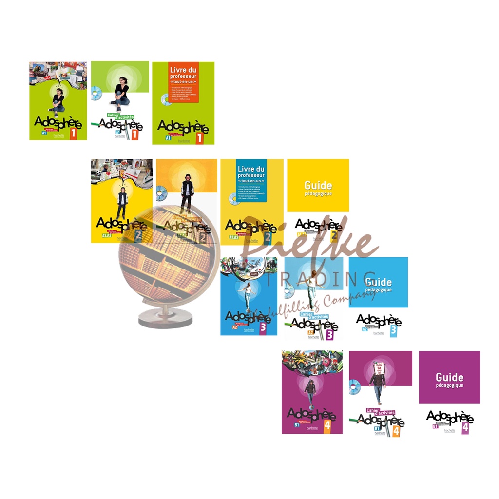 Adosphere 1, 2, 3, 4 : Student Book, workbook, Teachers Guide, CD-ROM ...