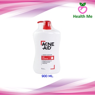 ACNE AID LIQUID CLEANSER 900 ML สีแดง สบู่เหลว สำหรับผิวมัน เป็นสิว ผิวหน้าและผิวกาย แอคแน่ เอด 900 มล.