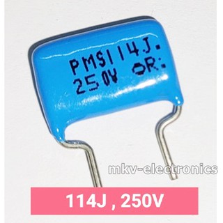 114J , 114 , 250V , Mylar Capacitor ไมล่าร์ คาปาซิเตอร์ (4ตัว)