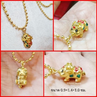 จี้ปี่เซียะ ปี่เซียะเบบี้ ทองลงยา หุ้มทองแท้ 18k