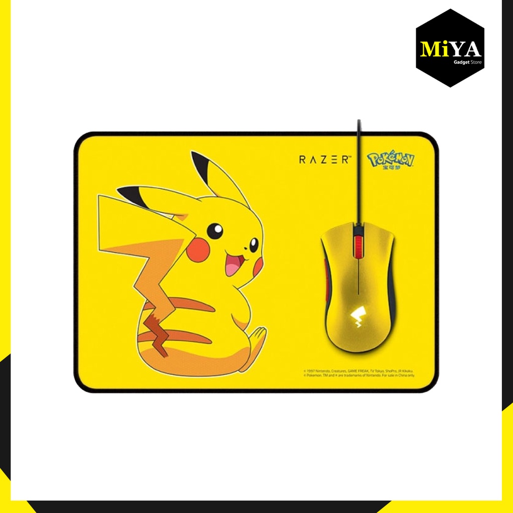 เมาส์ Razer Deathadder Essential Pokemon Edition Gaming Mouse With Mouse Pad