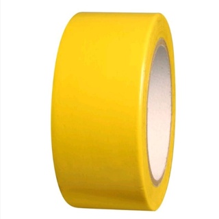 เทปตีเส้นพื้นสีเหลือง​ กว้าง​ ​2​ นิ้วยาว33เมตร Floor Masking Tape PVC