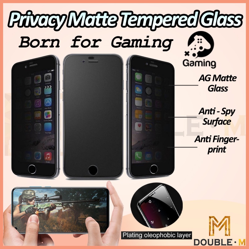 Gaming Matte Privacy Tempered Glass สําหรับ Huawei Pura 80/70/Nova 11i/3i/4/4E/5T/7i/7 SE/Y9S/Y9/ P3