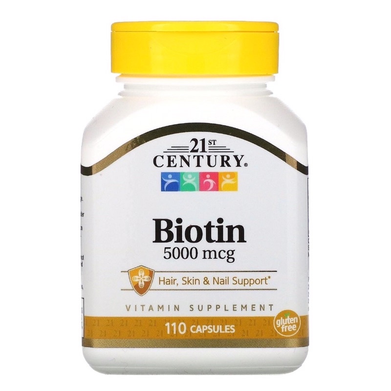 Century21st,Biotin 5000- 10,000 mcg 110 เม็ด Exp 11/24