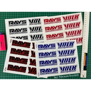 Rays/volks สติกเกอร์ใส สําหรับติดขอบล้อรถยนต์ rimkereta te37