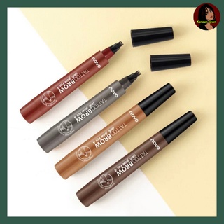 ที่เขียนคิ้ว NOVO Tattoo Brow Tint My 4 - Tip Brow หัวแปรง 4 แฉก #5247