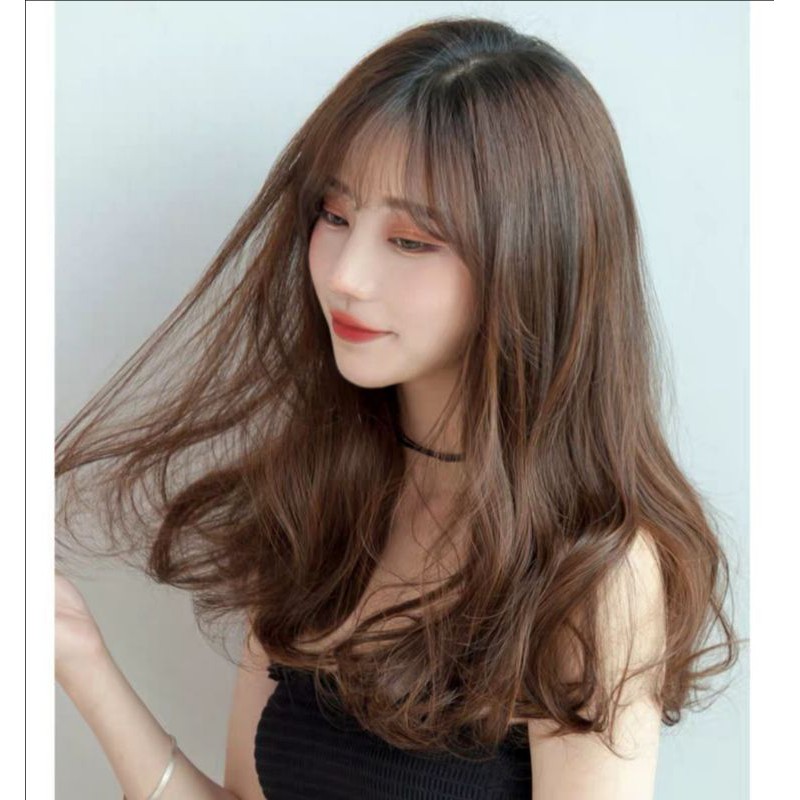 แฮร์พีช  haipiece   แฮร์พีชลอน ยาว40cm-50cm สระได้ หนีบตรงได้ หวีได้ เพิ่มความหนา ทนความร้อนได้ พร้อมส่ง