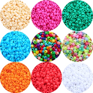 100Pcs/lot 6x9mm Kids Bracelet Accessories Children Gift Handcraft Department Round Shape Acrylic Sugar Beads Necklace Jewelry