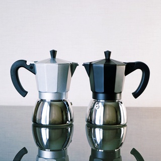 300 ml. เครื่องชงกาแฟ  กาต้มกาแฟ มอคค่าพอท ฐานสแตนเลส Stainless Moka Pot Espresso เตาไฟฟ้า และเตาแม่เหล็กไฟฟ้า