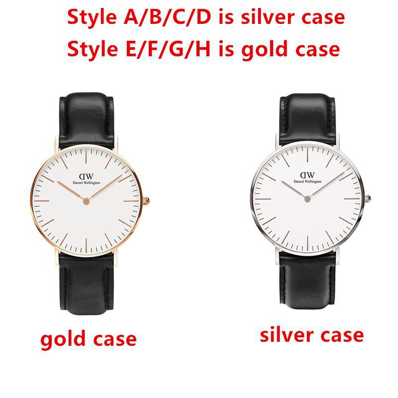 นาฬิกาข้อมือ DW Watch Unisex Daniel Wellington สายหนัง นาฬิกาข้อมือ 32 / 36 / 40 มม นาฬิกา HlPv