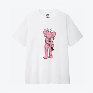 Uniqlo X Kaws Uniqlo Ut Sesame Street เสื้อยืดลําลองสําหรับผู้ชายผู้หญิงแขนสั้นคอก ลม