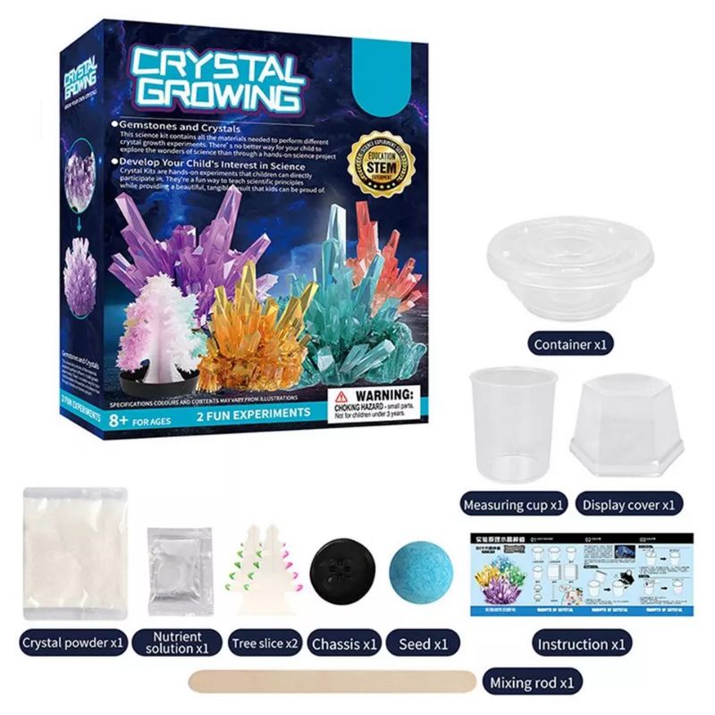 🏅Kids learning🏅DIY STEM Crystal Growing ของเล่นวิทยาศาสตร์ ทำคริสตัล ทำต้นไม้ ของเล่นแนวสาธิต