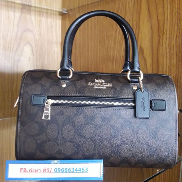 COACH ROWAN SATCHEL CANVAS SIZE 10"