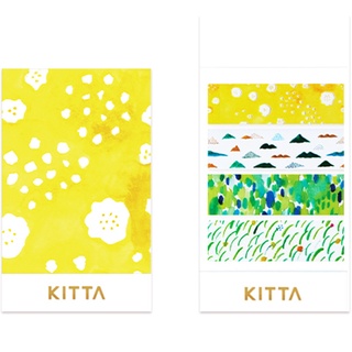 KITTA Clear Mountain Belt (KITT003) / Washi tape แบบแผ่นพร้อมใช้งาน รุ่น Clear ลายเชิงเขา แบรนด์ KITTA จากประเทศญี่ปุ่น