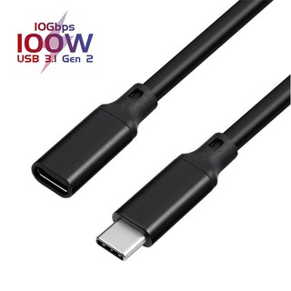 USB Type C Male To Female สายต่อ สายชาร์จ ต่อขยายสายเคเบิ้ลอะลูมิเนียมสําหรับ Android Notebook