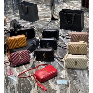 พรี​ ราคา7200 YSL Saint Laurent 520534 กระเป๋าสะพายกระเป๋าแฟชั่นกระเป๋าสะพายข้าง หนังแท้