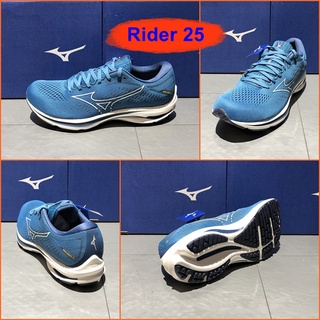 Mizuno Wave Rider 25 รองเท้าวิ่งออกกำลังกาย ยอดนิยม สีสวย นุ่มใส่สบายเท้า เบา น่าใช้ J1GC210314