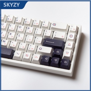 สีดำสีชมพู Keycap โปรไฟล์เชอร์รี่ Minimalist Keycap PBT DYE-SUB แป้นพิมพ์เครื่องกล Keycap 148 Keys