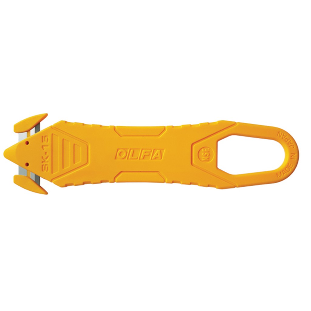 OLFA โอฟ่า SK-15 Yellow มีดคัตเตอร์เซฟตี้แบบใช้แล้วทิ้ง
