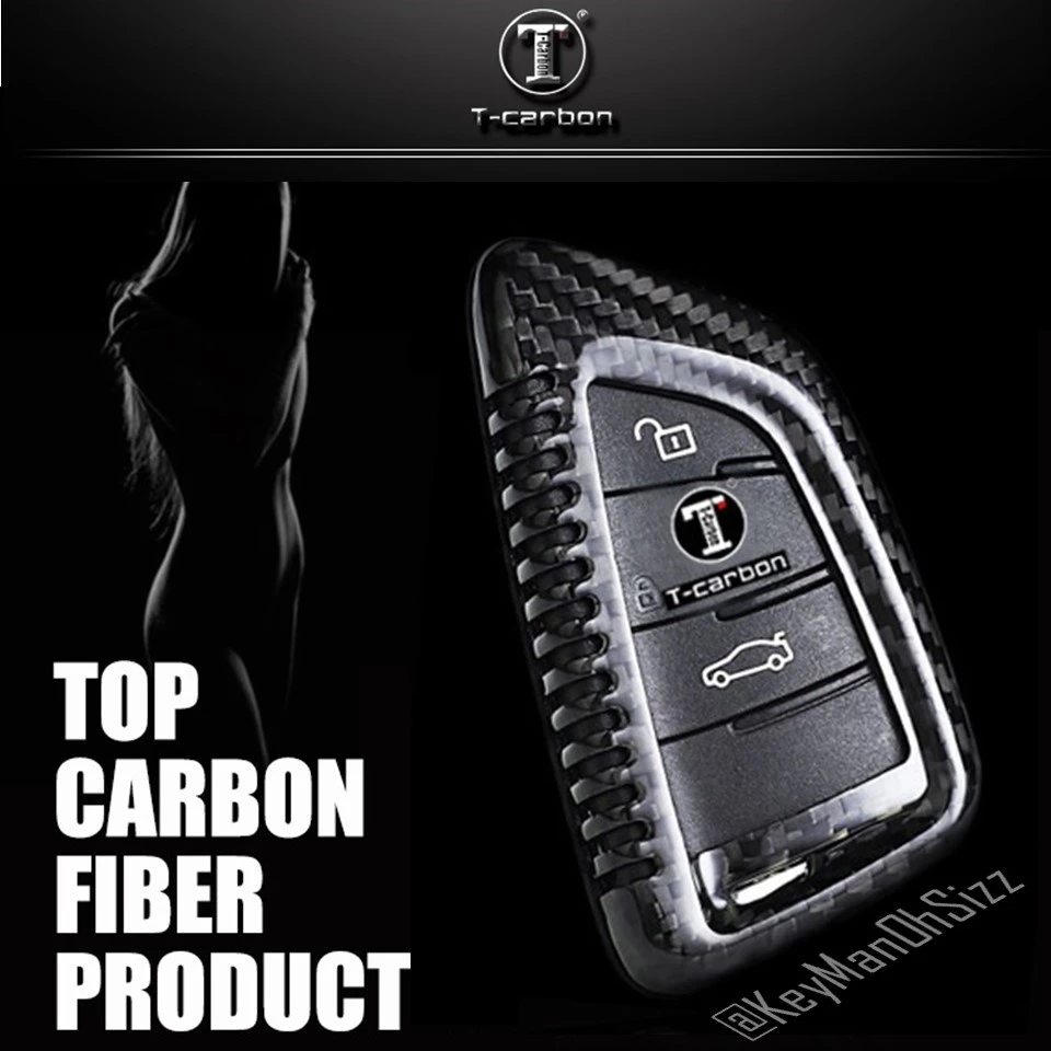 เคสรีโมทรถ BMW Blade คาร์บอนไฟเบอร์แท้  T-Carbon แถมแผ่นใส Transparent TPU ครอบปุ่ม  Top Product ; Carbon Fiber Key Case thumbnail 4