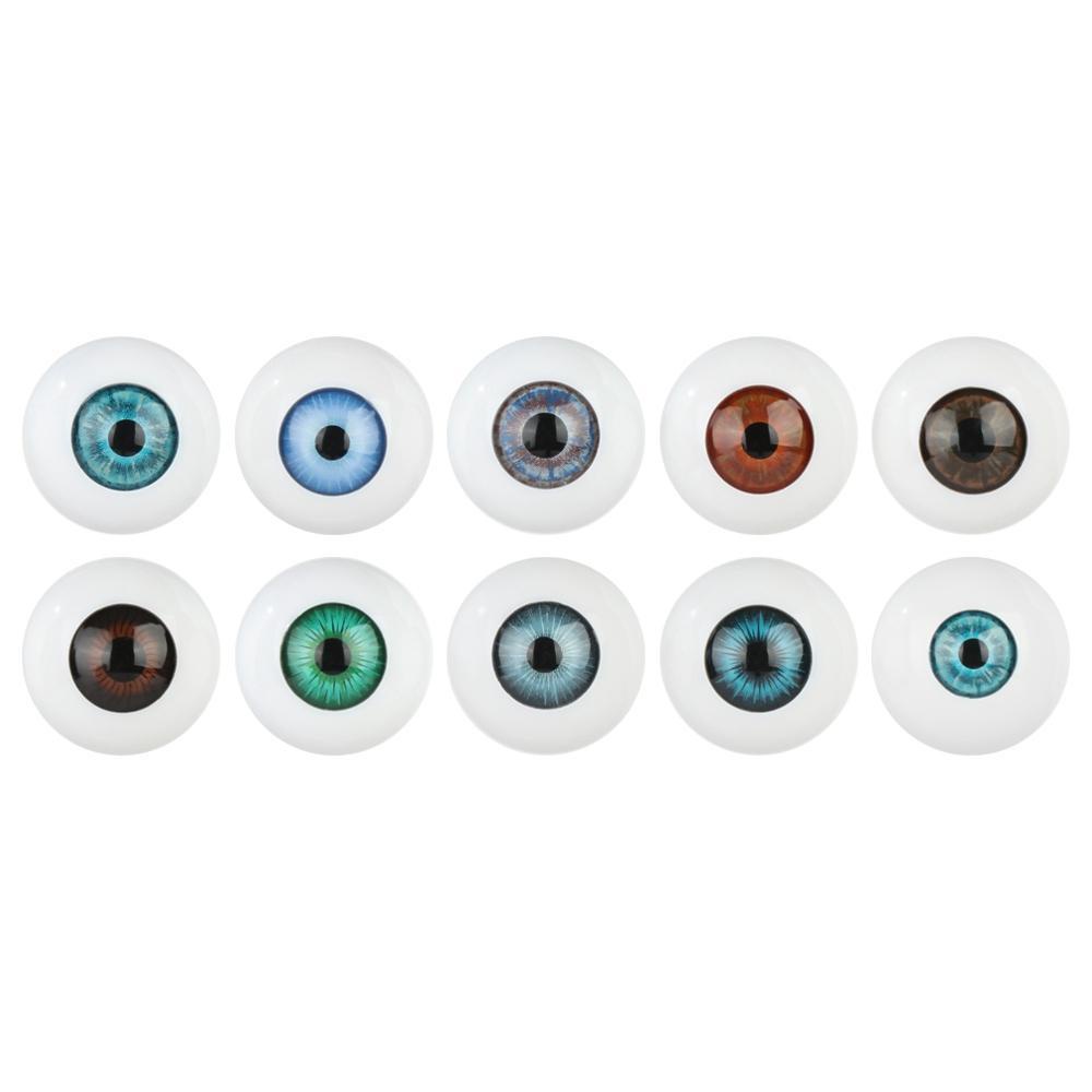IYRKML 1 คู่ตุ๊กตา Eyeball คุณภาพสูงสําหรับตุ๊กตา BJD 24 มม.30 มม.ตุ๊กตาหัตถกรรม - รูปที่ 7