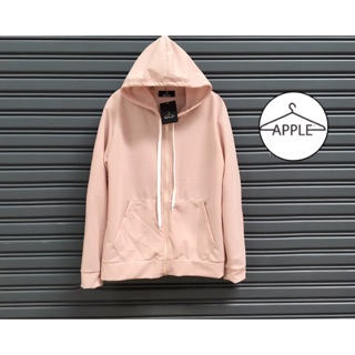 เสื้อฮู้ด apple สีน้ำตาลอ่อน