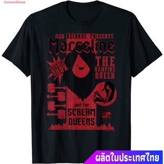 เสื้อคู่ เสื้อยืดลำลอง Unisex Adventure Time Ooo Records Presents Marceline T-Shirt Popular T-shirts