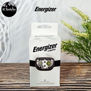 ไฟฉายคาดศีรษะ แบบชาร์จไฟ สีดำ Energizer® Rechargeable LED Headlamp IPX4 Water Resistant + USB, Black 400 ลูเมน