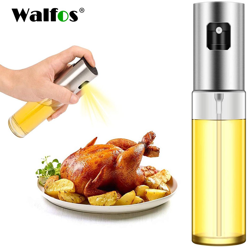 Walfos ขวดสเปรย์น้ำมันมะกอกสำหรับอบบาร์บีคิวขวดสเปรย์น้ำส้มสายชูน้ำมัน