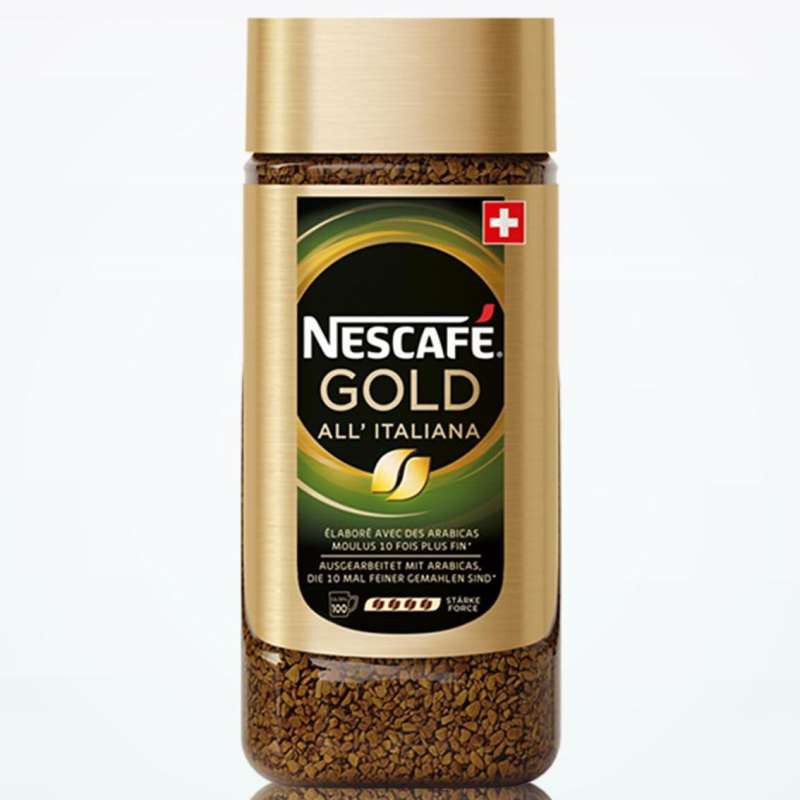 กาแฟ Nescafe Gold All’italiana  กาแฟสำเร็จรูป โกลด์ ออลอิตาเลียน่า (ขนาด 1 ขวด 200 g.) สินค้านำเข้า
